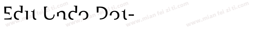 Edit Undo Dot字体转换